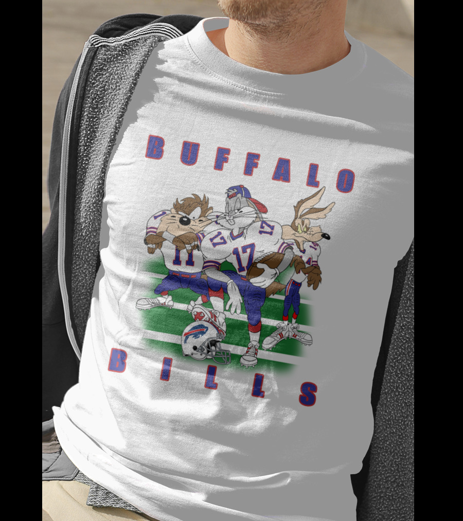 Buffalo Bills Looney Tune Characters Football Team Collaboration T-Shirt