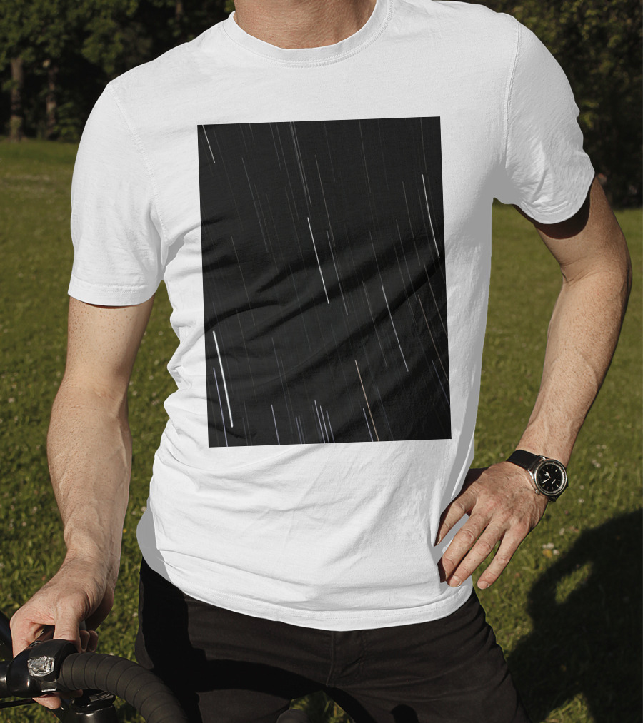 Back To Basics Scratch Night Sky Stripes T-Shirt