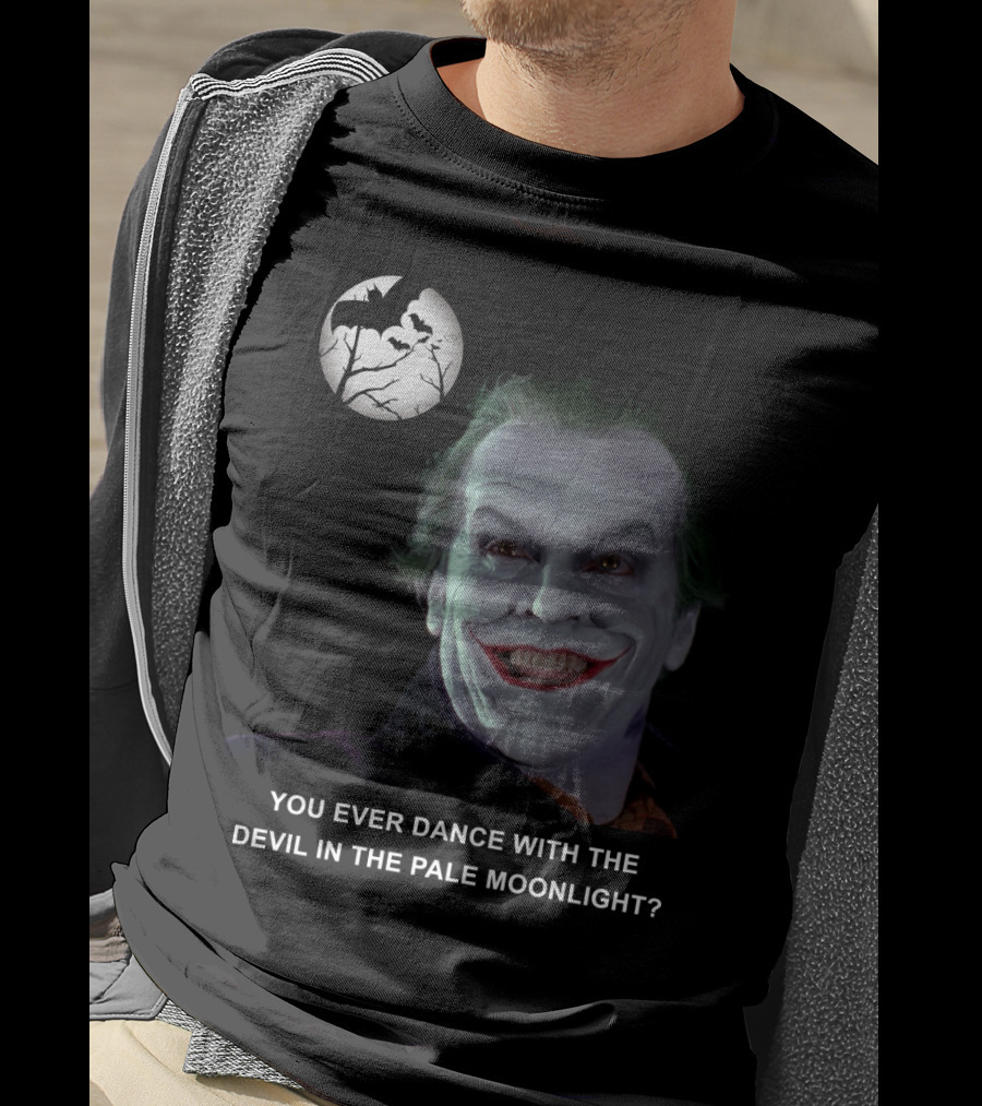 Joker Batman Jack Nicholson Smile Iconic Villain T-Shirt