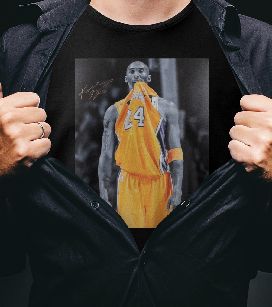 Kobe Bryant Mamba Mentality Lakers Basketball Icon 24 Signature T-Shirt