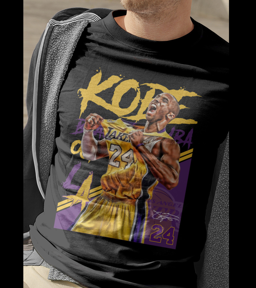 Kobe Bryant Black Mamba Los Angeles Lakers 24 T-Shirt