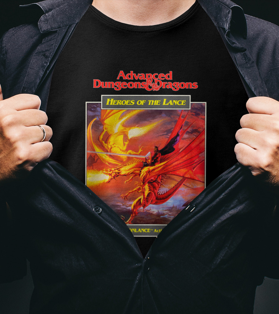 Advanced Dungeons And Dragons Heroes Of The Lance Dragonlance Action Game T-Shirt