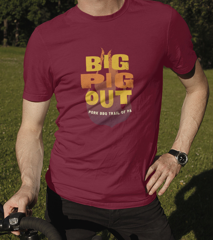 Big Pig Out Pork BBQ Trail Of PA T-Shirt