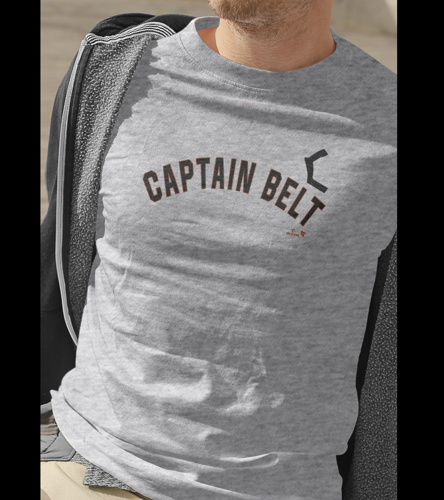 Captain Belt San Francisco Giants Playoffs Black Arrow T-Shirt