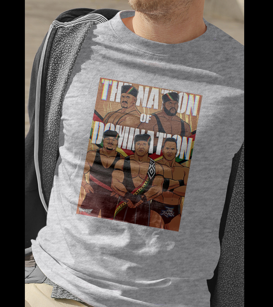 The Nation Of Domination The Rock Nolanium Art Drawing T-Shirt