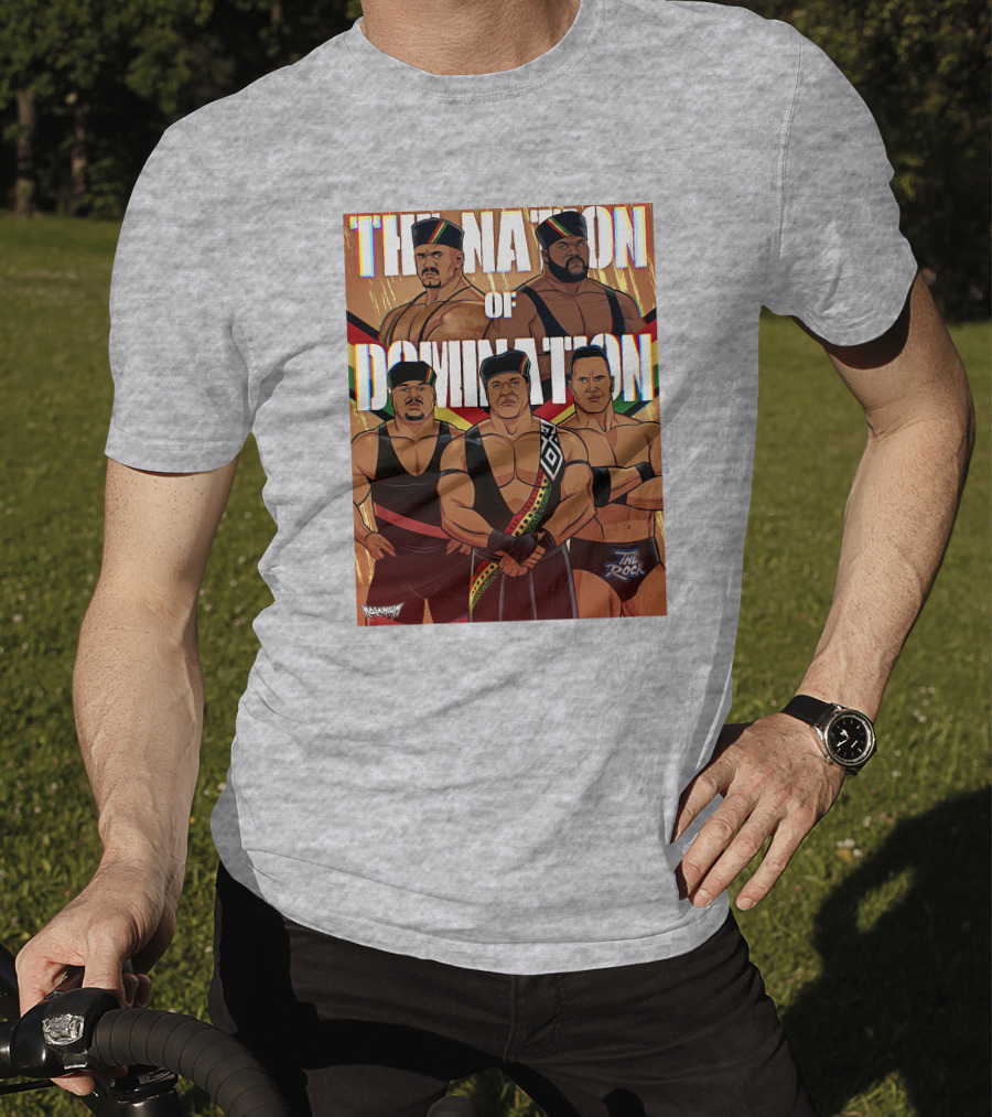 The Nation Of Domination The Rock Nolanium Art Drawing T-Shirt