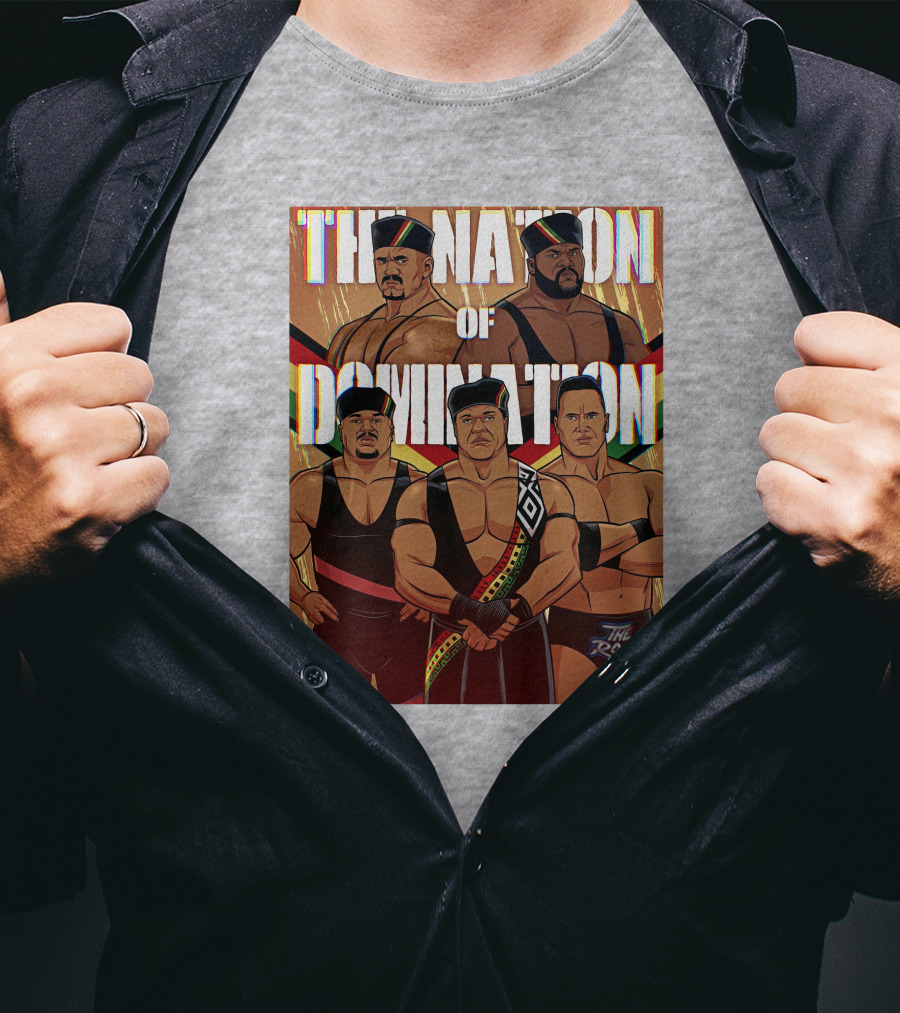 The Nation Of Domination The Rock Nolanium Art Drawing T-Shirt