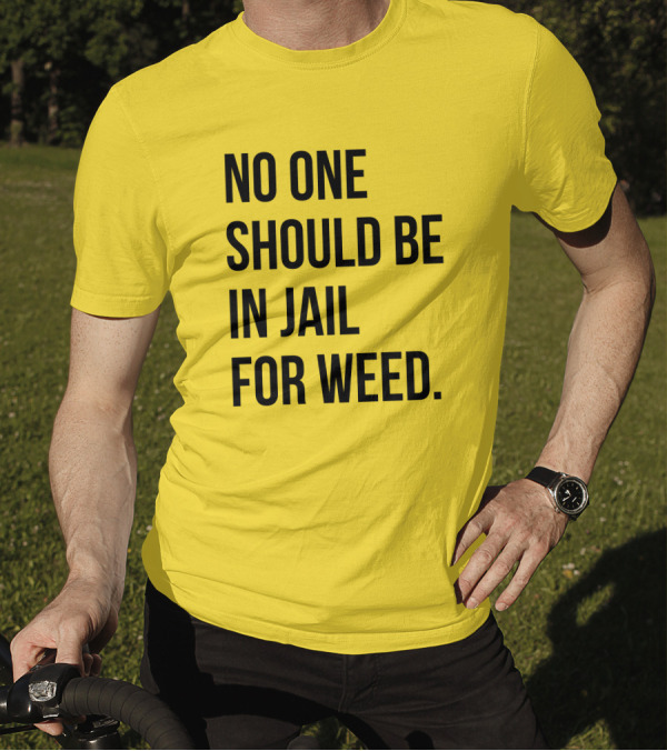 No One Should Be In Jail For Weed Gisele Barreto Fetterman We Go High Shop T-Shirt