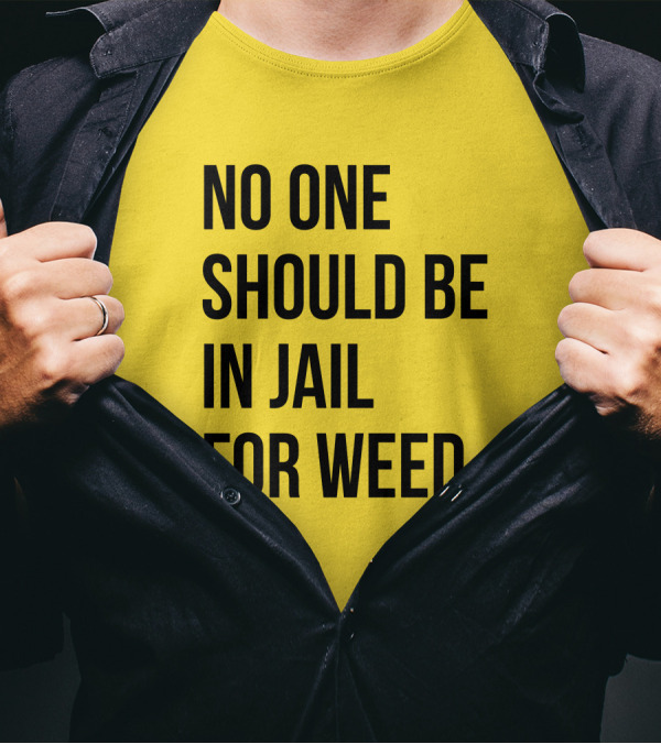 No One Should Be In Jail For Weed Gisele Barreto Fetterman We Go High Shop T-Shirt