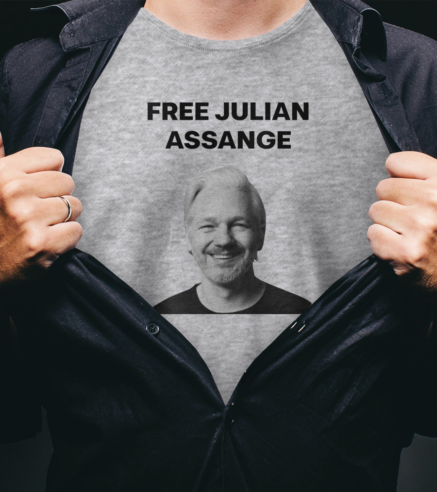 Free Julian Assange WikiLeaks Shop T-Shirt