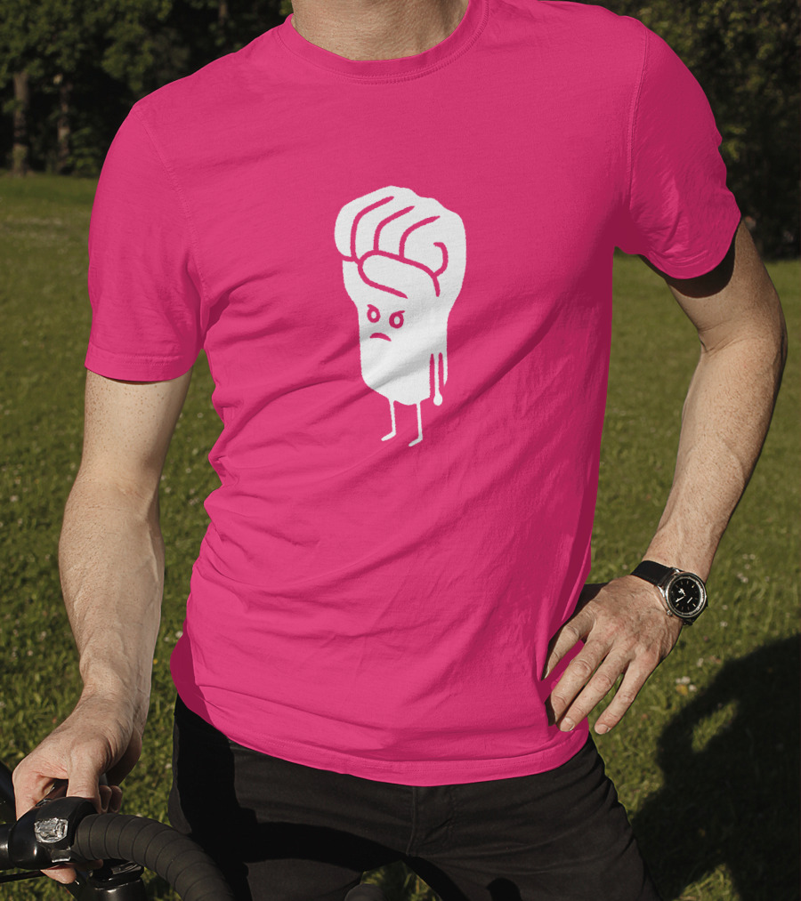 Tumindig By Linya-Linya Saab Fist Character On Pink Background T-Shirt