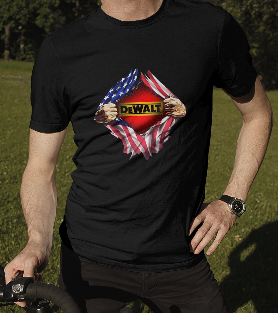 DeWalt American Flag Rip T-Shirt