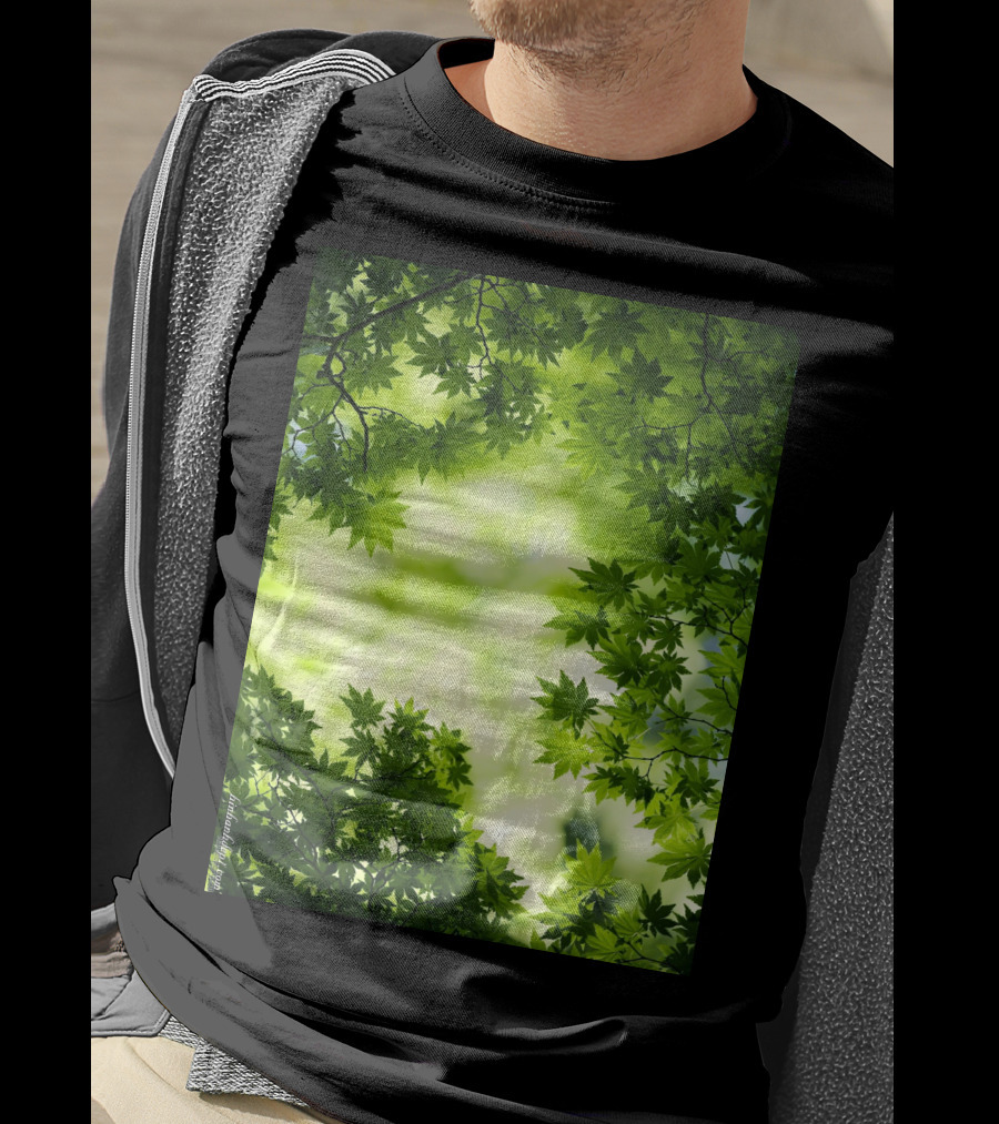 Short Lush Green Canopy Leaves T-Shirt