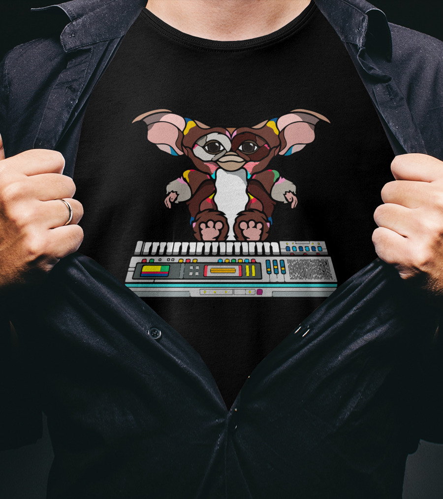 Gremlins Gizmo Synthesizer Keyboard T-Shirt