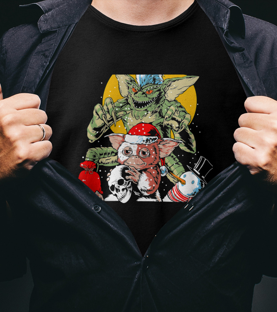 Gizmo And Gremlin Christmas Mischief Adventures T-Shirt