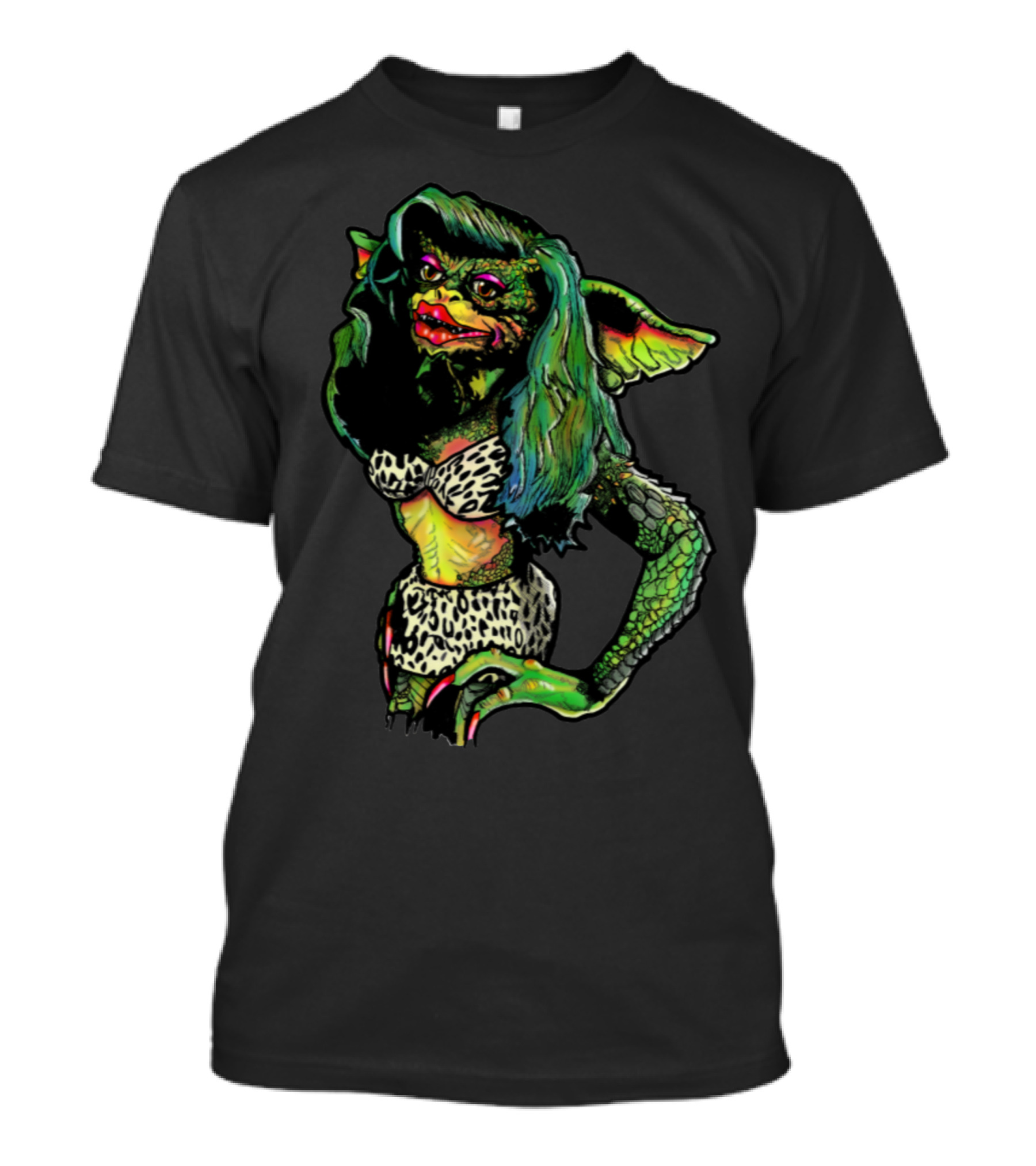 Gremlins Greta Gremlin Leopard Print Fashion T-Shirt