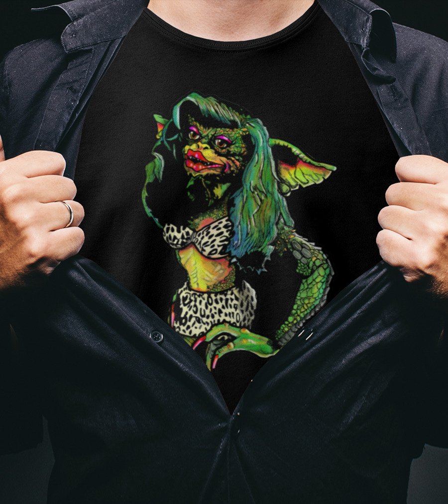 Gremlins Greta Gremlin Leopard Print Fashion T-Shirt