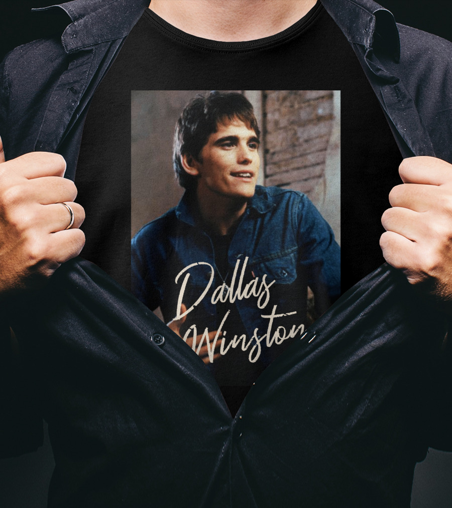 Dallas Winston The Outsiders 80s Movie Retro Denim T-Shirt