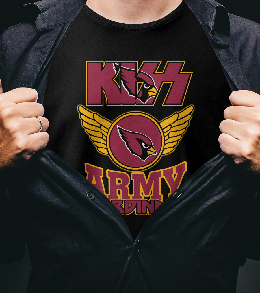 Kiss Army Cardinals Nfl121 Arizona T-Shirt