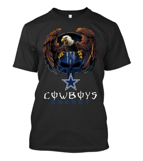 Cowboys Energy Bald Eagle Dallas Cowboys Star T-Shirt