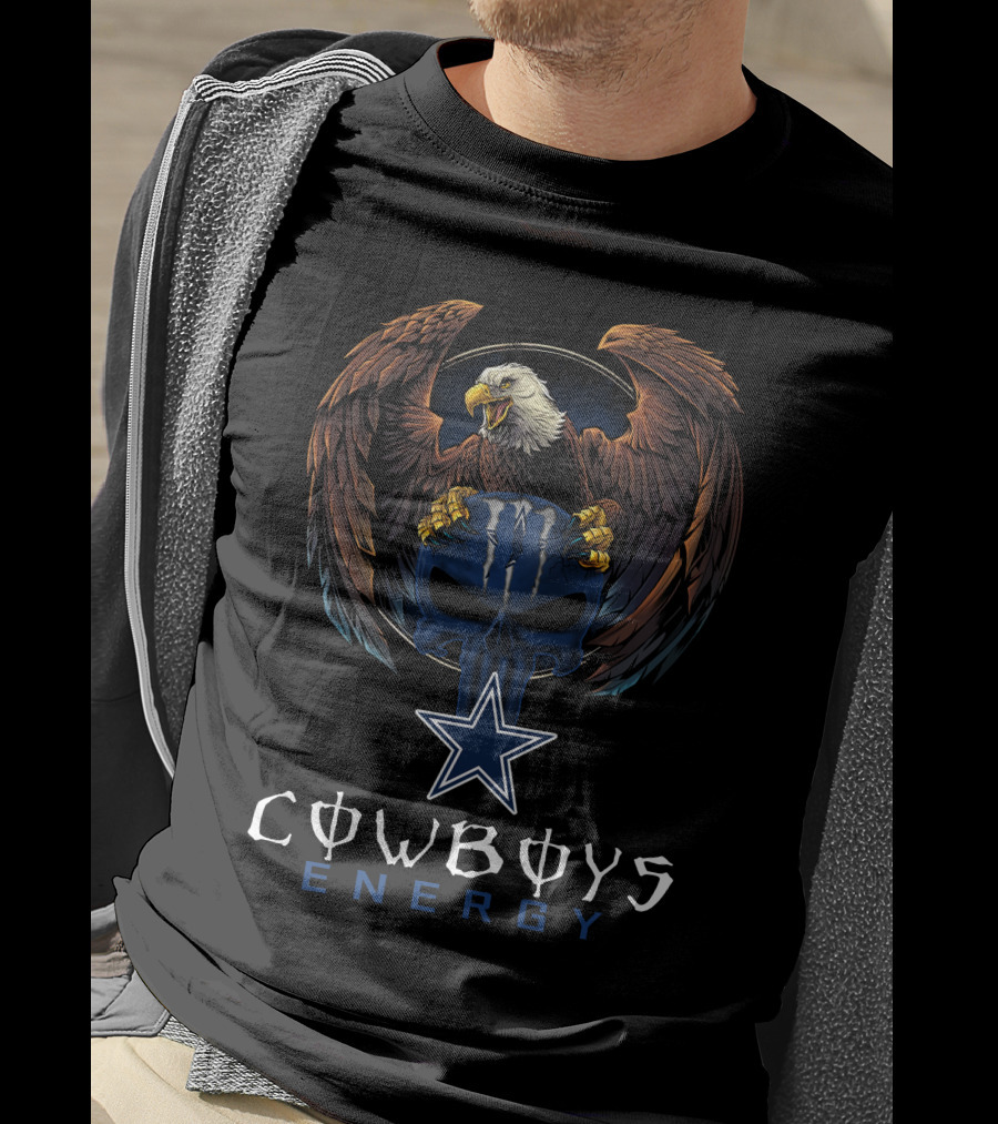 Cowboys Energy Bald Eagle Dallas Cowboys Star T-Shirt