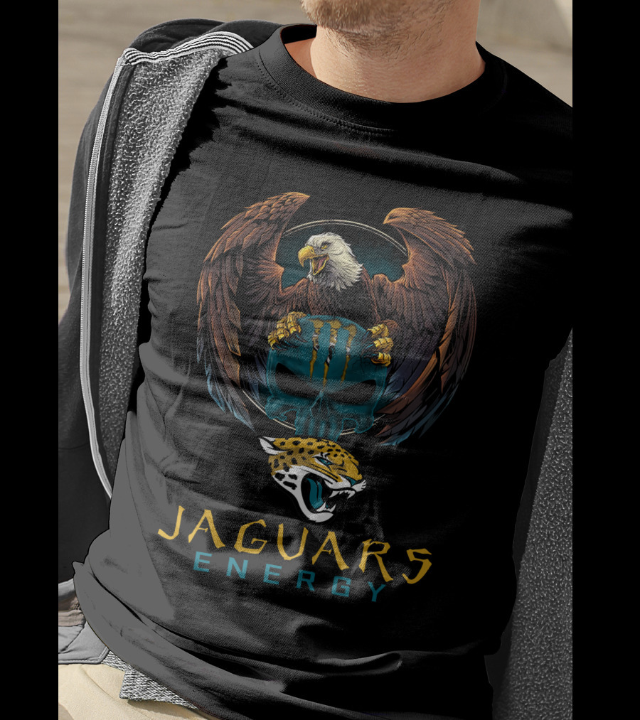 Jaguars Energy Eagle And Monster Skull T-Shirt
