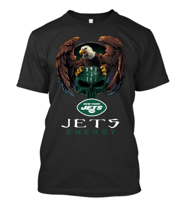 New York Jets Energy Eagles Skulls T-Shirt
