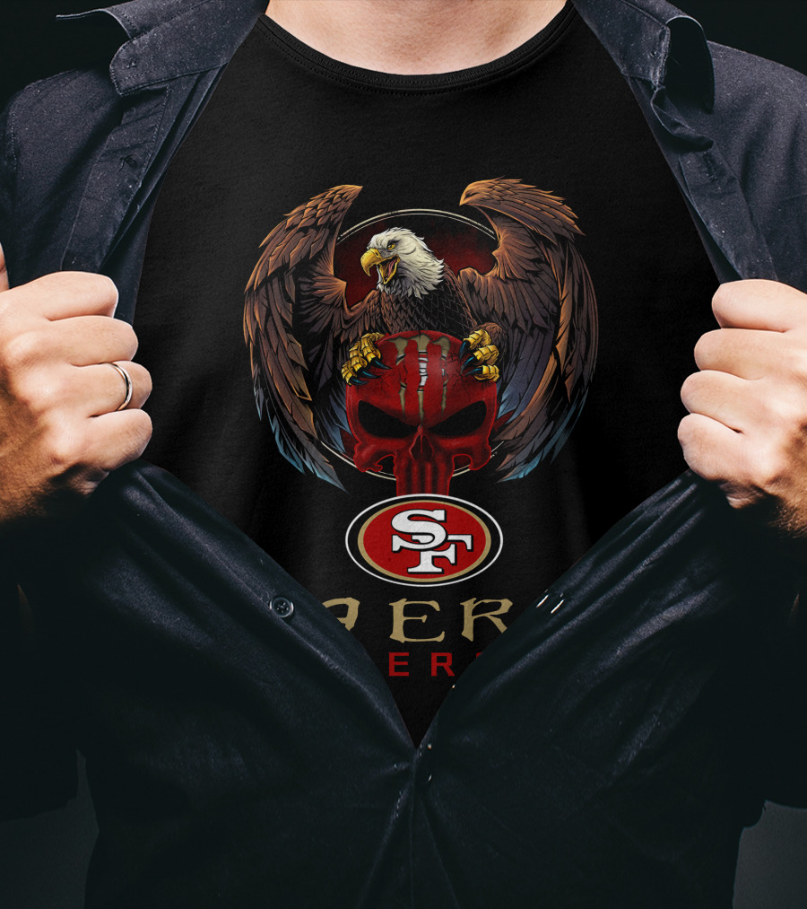 49ers Energy San Francisco 49ers Eagle Skull T-Shirt