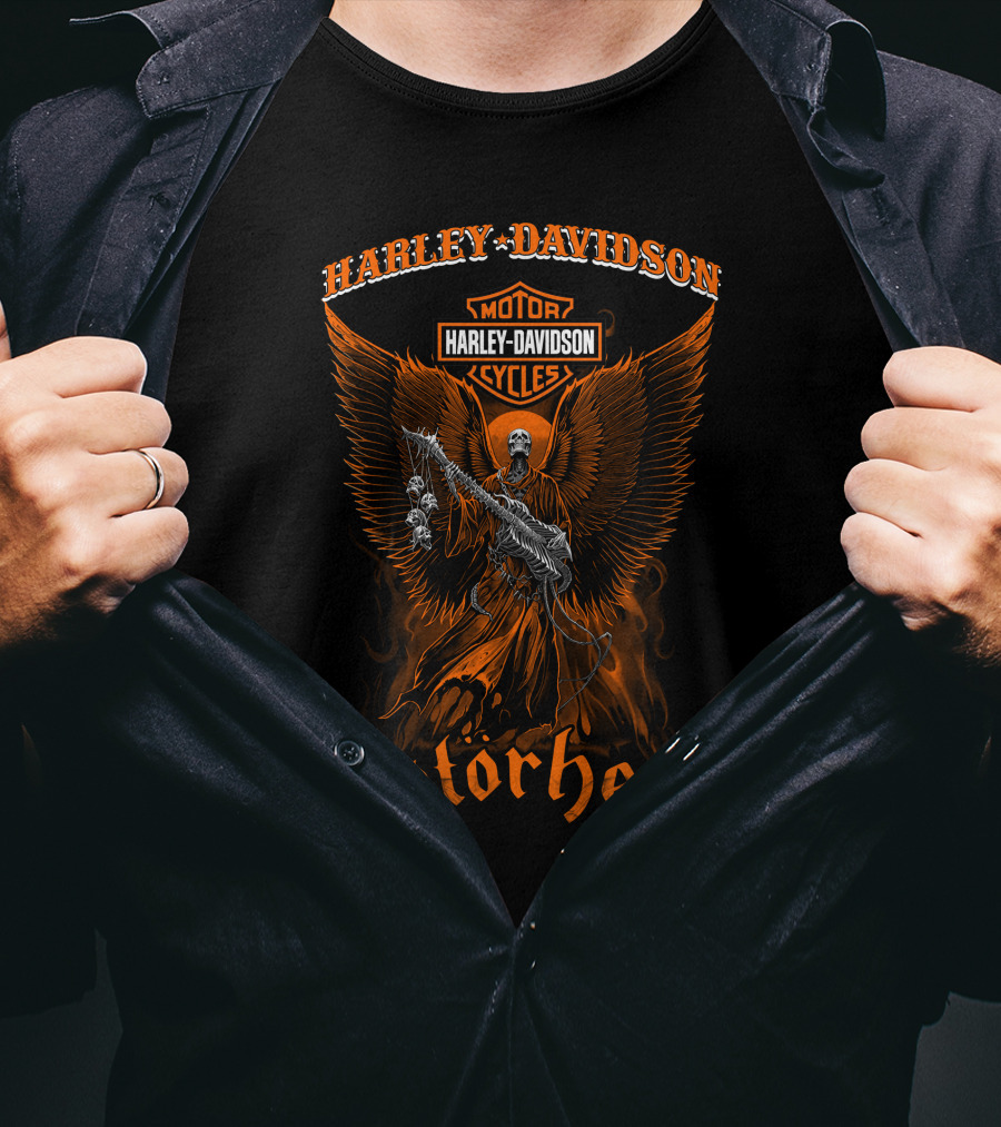 Harley Davidson Motorcycles Motorhead Angel Warrior T-Shirt