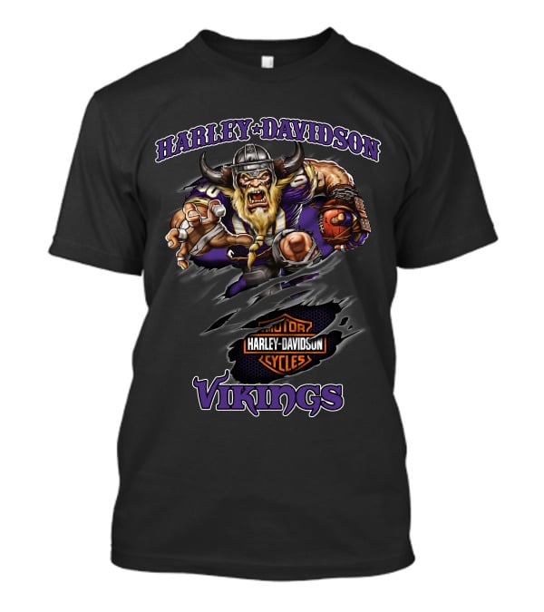 Harley Davidson Vikings Motor Cycles T-Shirt