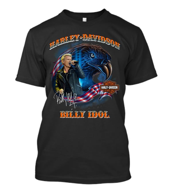 Harley Davidson Billy Idol Eagle Motor Cycles T-Shirt