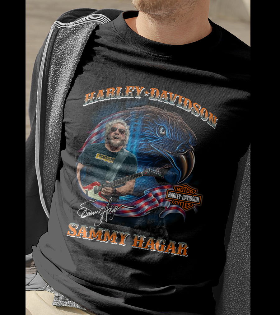 Harley Davidson Sammy Hagar Motorcycles American Eagle T-Shirt