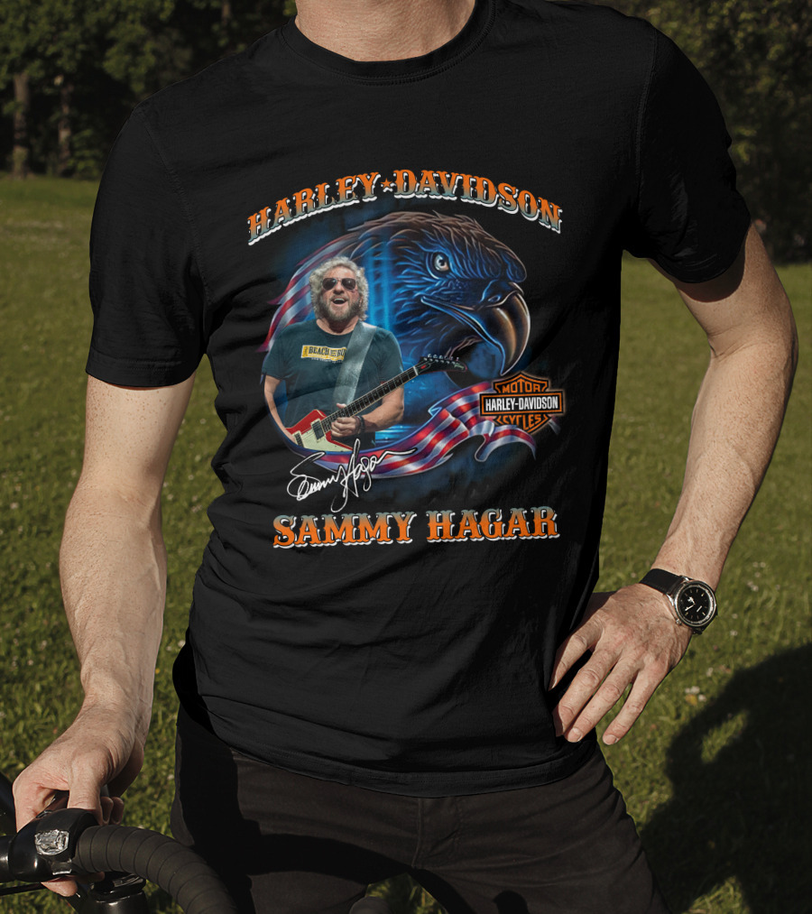 Harley Davidson Sammy Hagar Motorcycles American Eagle T-Shirt