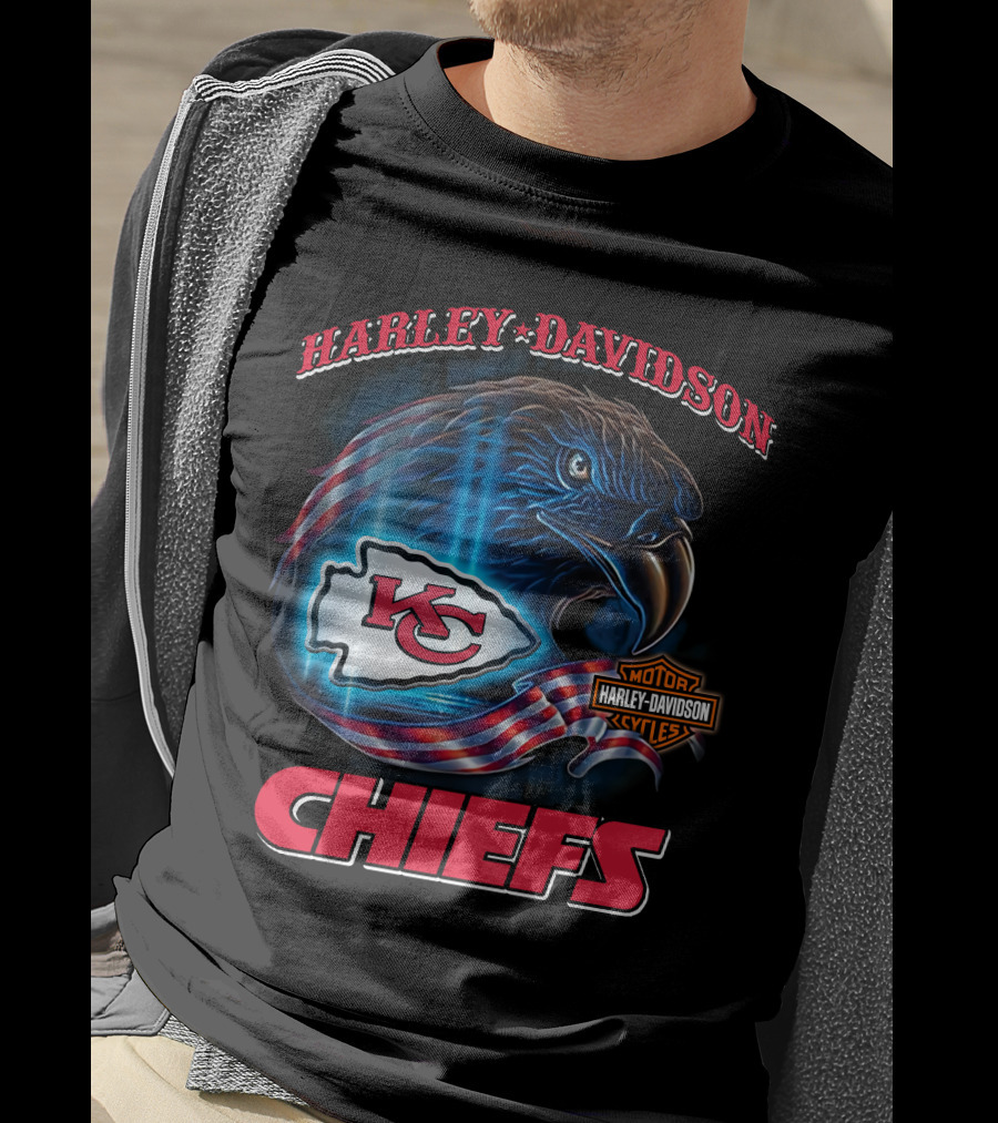 Harley Davidson Kansas City Chiefs Eagle T-Shirt
