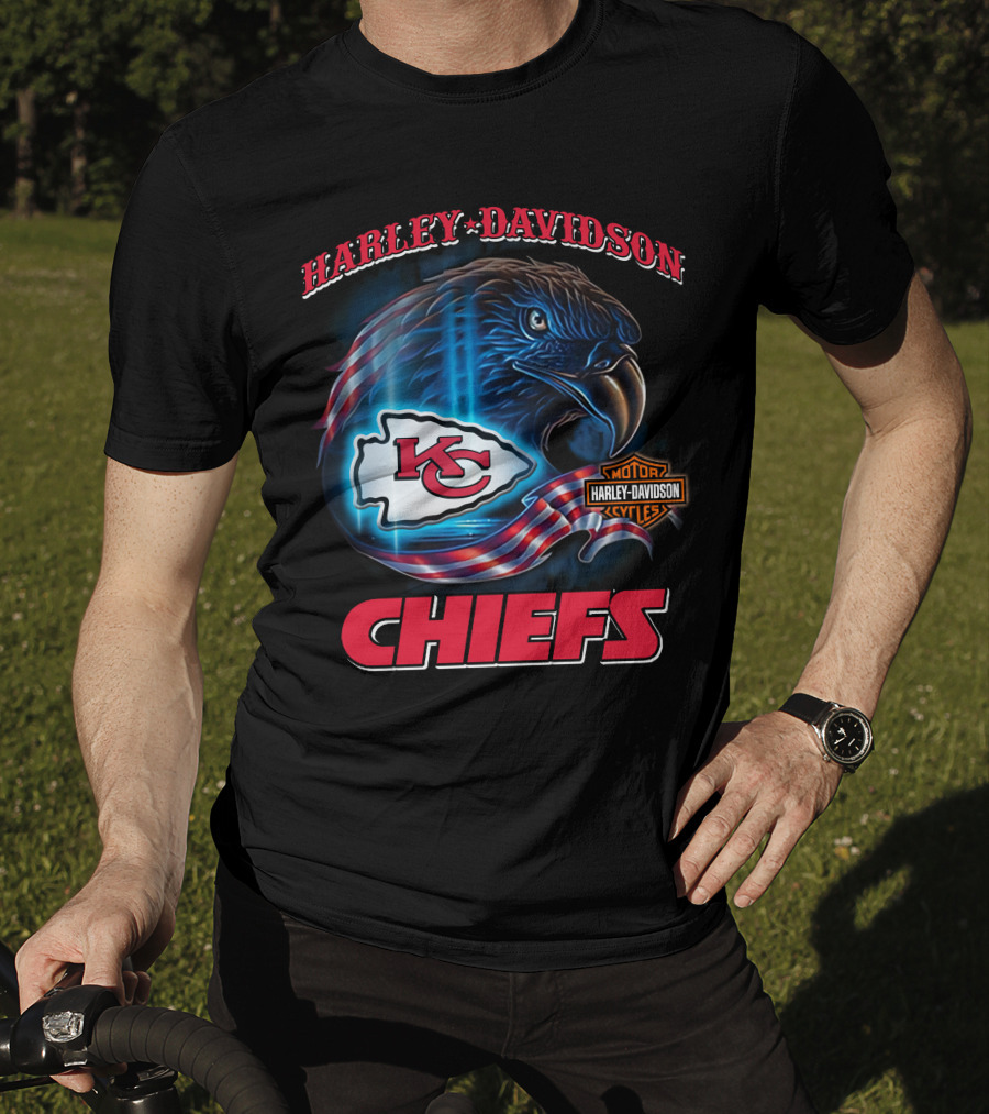 Harley Davidson Kansas City Chiefs Eagle T-Shirt