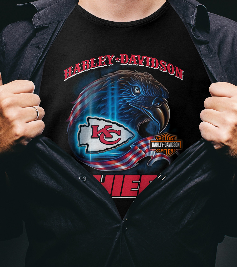 Harley Davidson Kansas City Chiefs Eagle T-Shirt