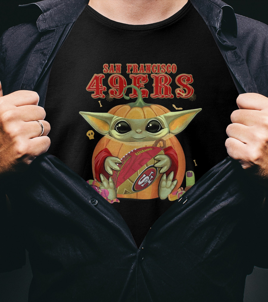 San Francisco 49ers Football Yoda Halloween T-Shirt