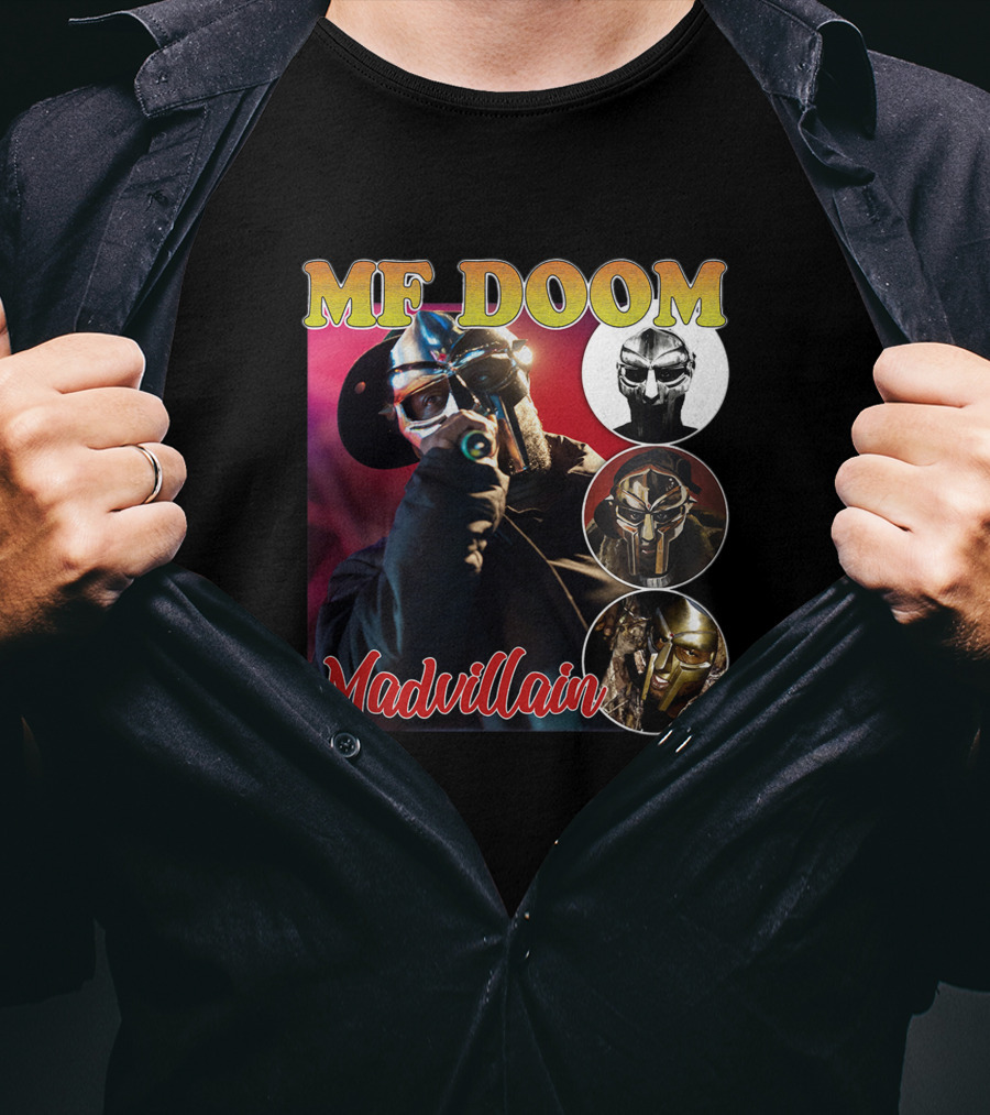 MF DOOM Madvillain Mask Images Fan T-Shirt