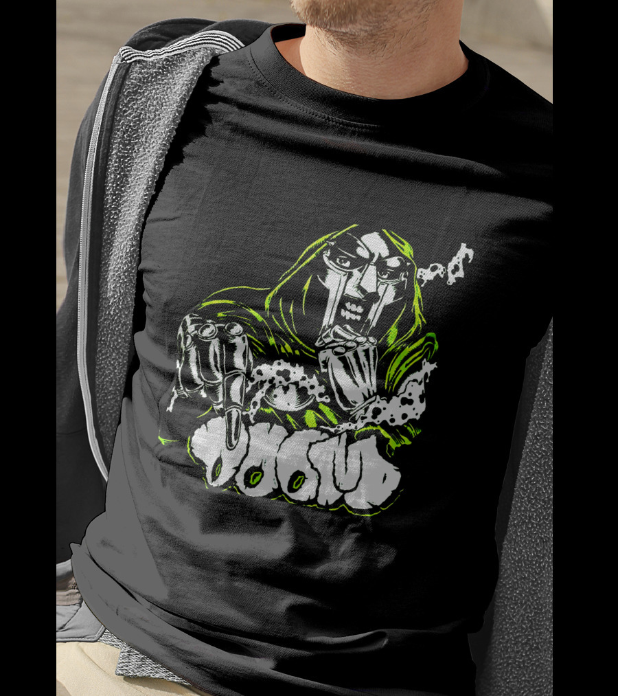 MF Doom Hip Hop Villain Mask Graffiti T-Shirt