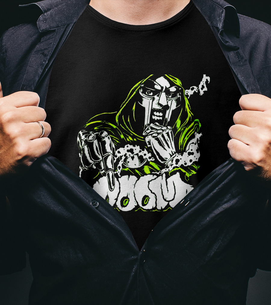 MF Doom Hip Hop Villain Mask Graffiti T-Shirt