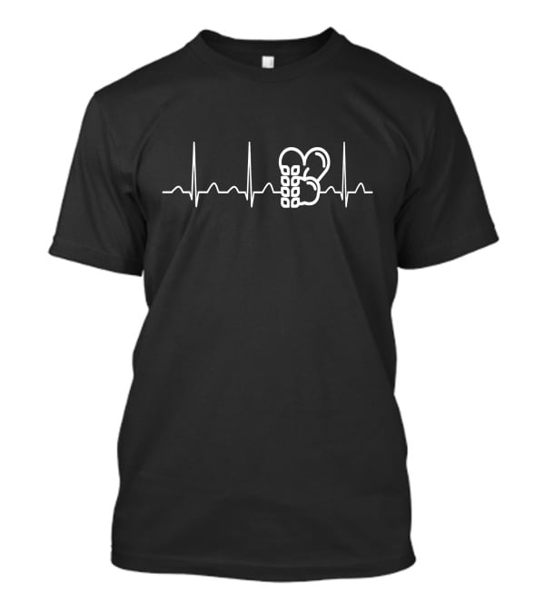Nutritionist's Heartbeat Love For Apples And Broccoli T-Shirt