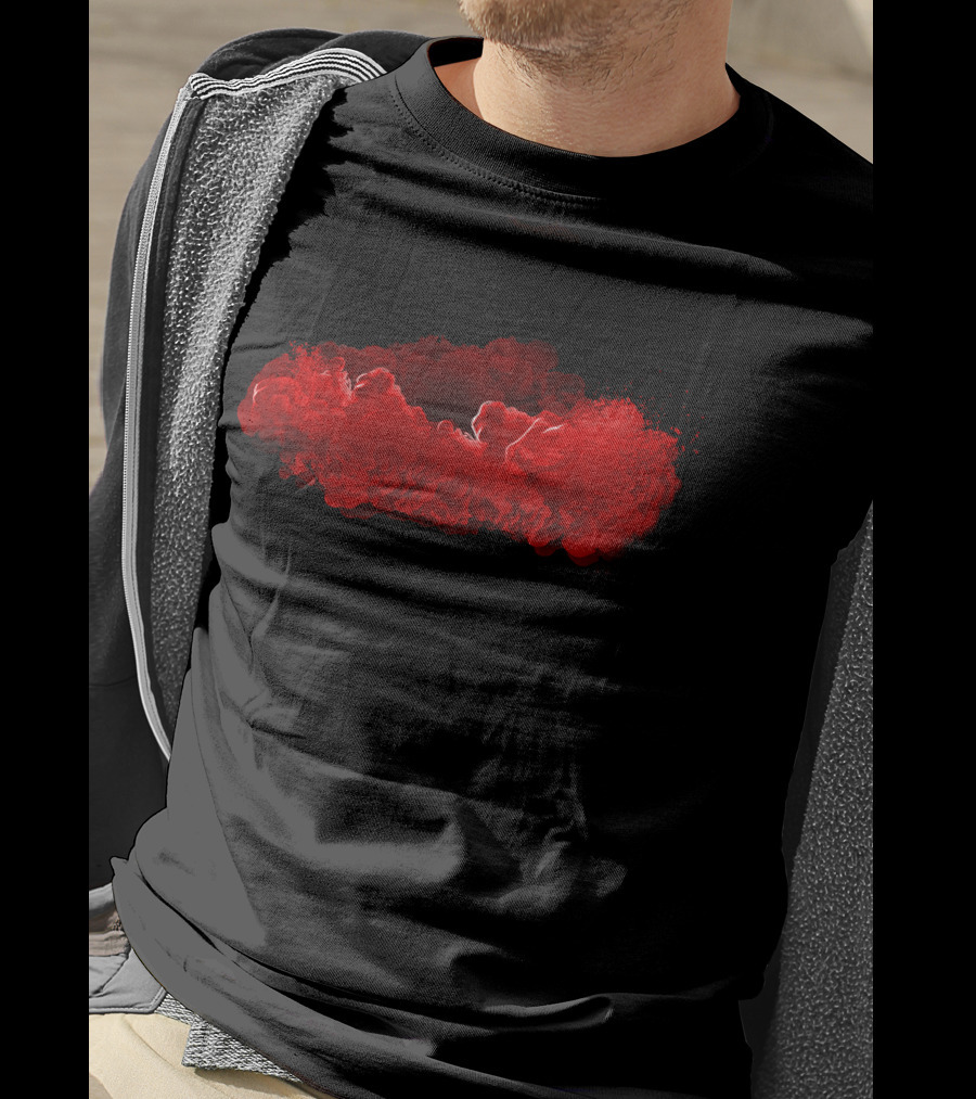 Test Red Cloud Burst T-Shirt