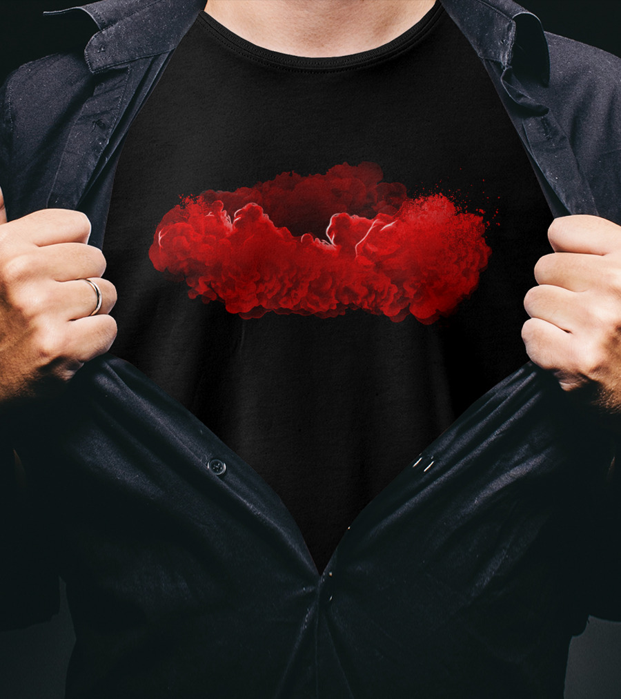 Test Red Cloud Burst T-Shirt