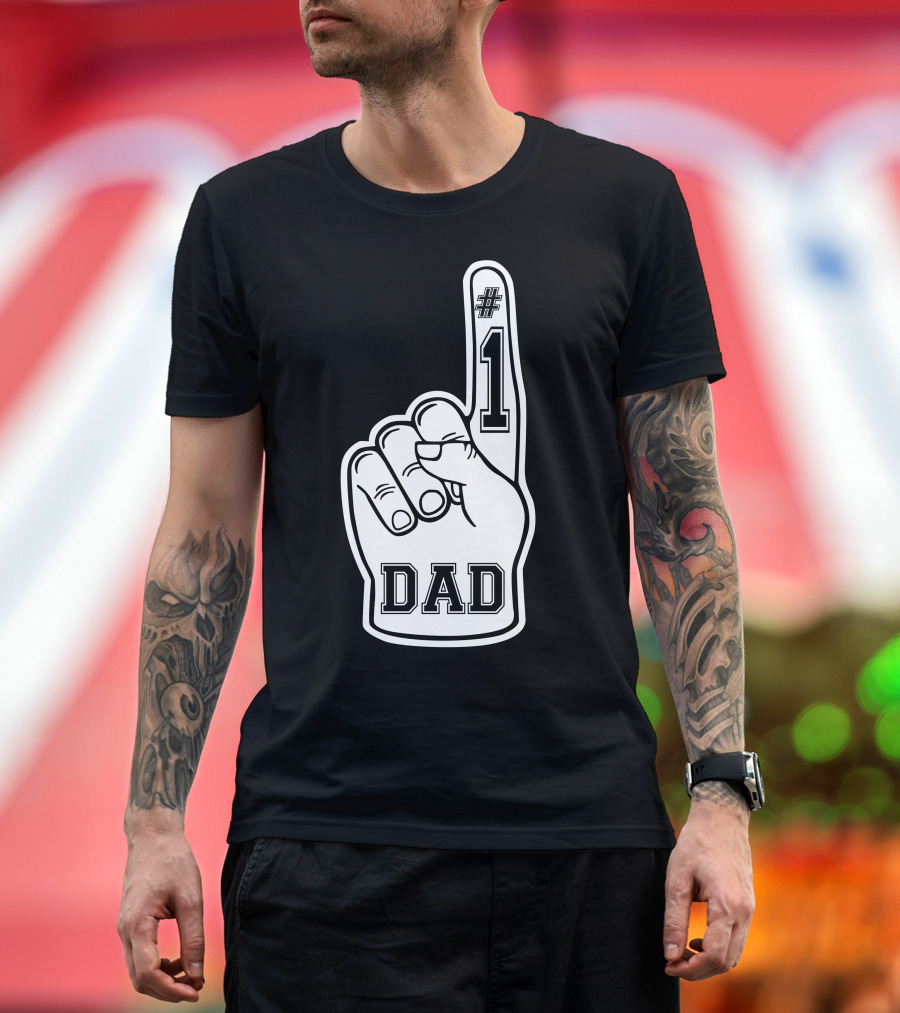 1 Dad Foam Finger T-Shirt