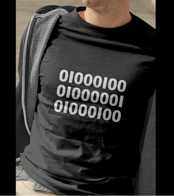 01000010 01000001 01000100 Binary Dad T-Shirt