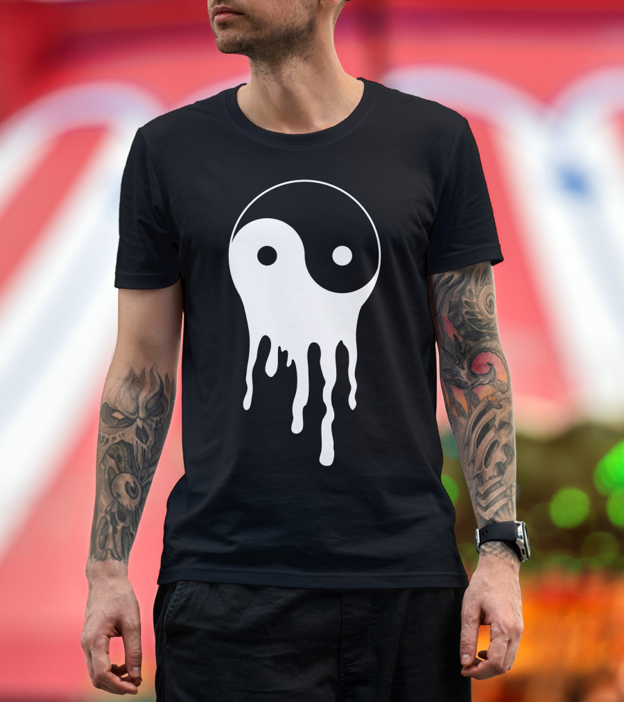 Dripping Bleeding Yin Yang T-Shirt