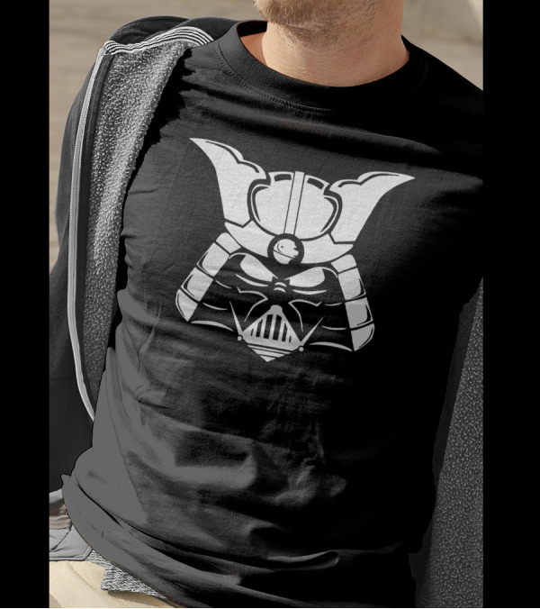 Darth Vader Samurai Helmet Fusion T-Shirt