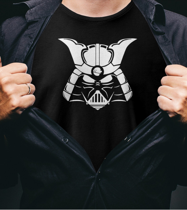 Darth Vader Samurai Helmet Fusion T-Shirt