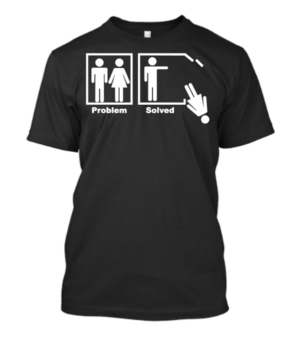 Problem Solved Iconic Stick Figure Solution T-Shirt