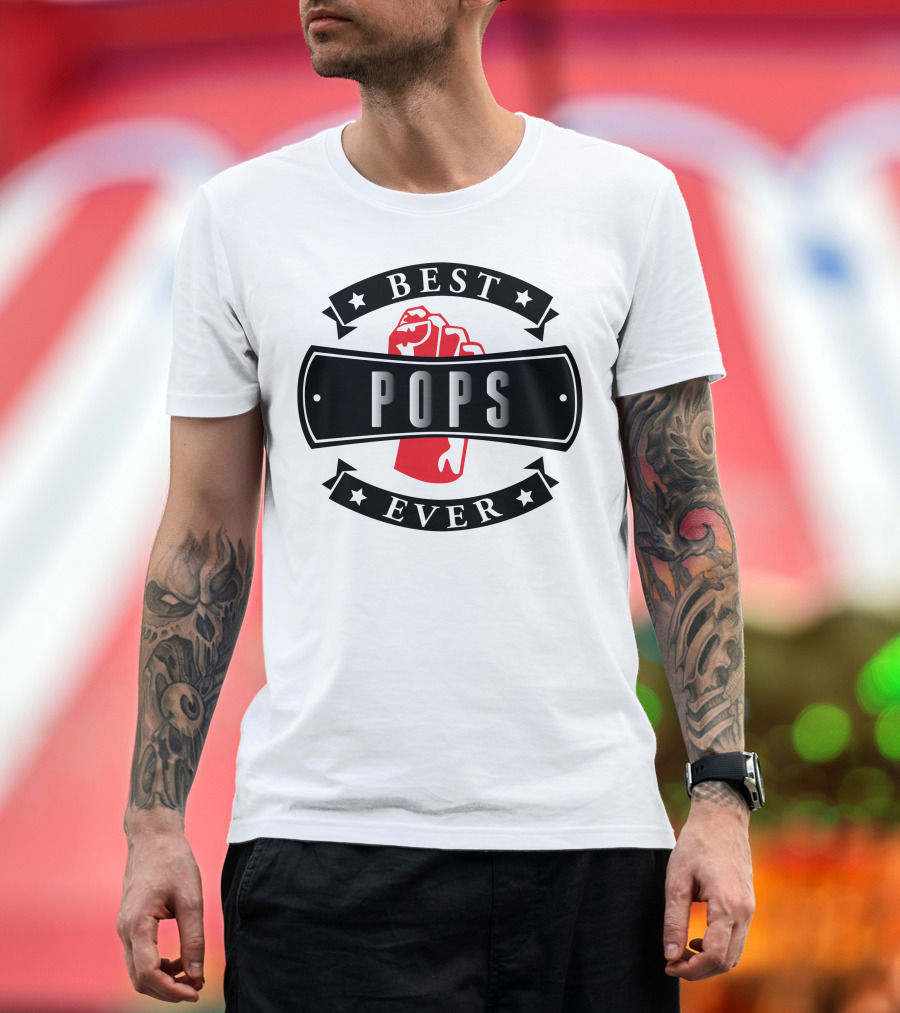 BEST POPS EVER Red Fist Emblem T-Shirt